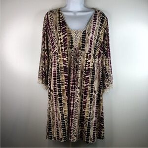 Soma Multicolor Long Sleeve Dress